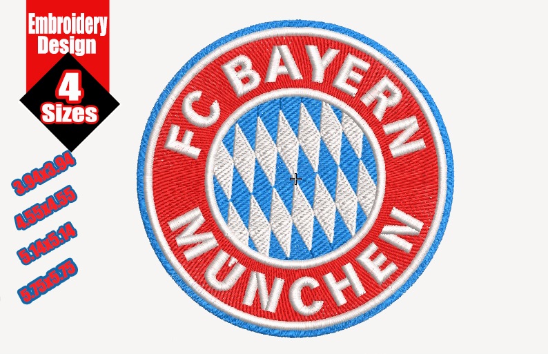 Fc Bayern Munchen File Download Digital Designs Embroidery