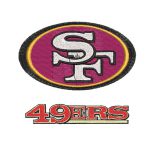 san francisco 49ers logo embroidery - Digital Designs Embroidery