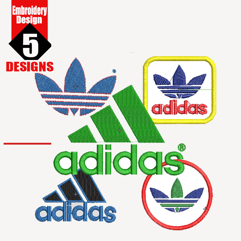 vegetarian Masculinity Contribution Adidas Logo Design embroidery - Digital Designs Embroidery