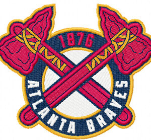 Atlanta Braves Embroidery Design | MLB Logo Digital File