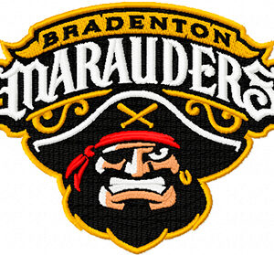 Bradenton Marauders Embroidery Design | MLB Minor League Logo File