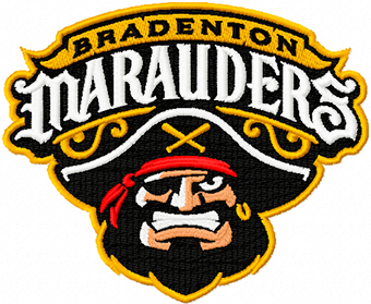 Bradenton Marauders Embroidery Design | MLB Minor League Logo File